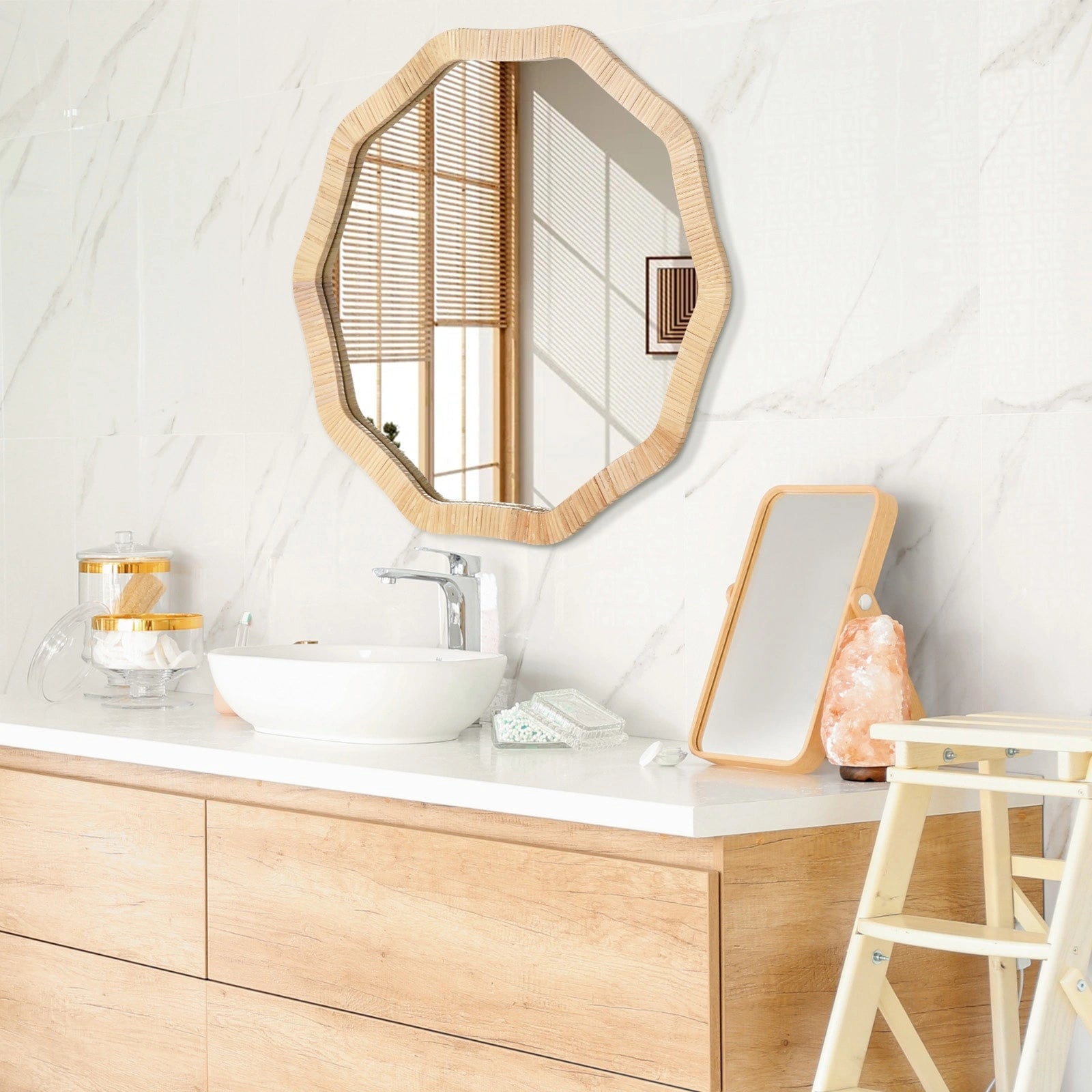 ULIKE Rattan Mirror for Wall