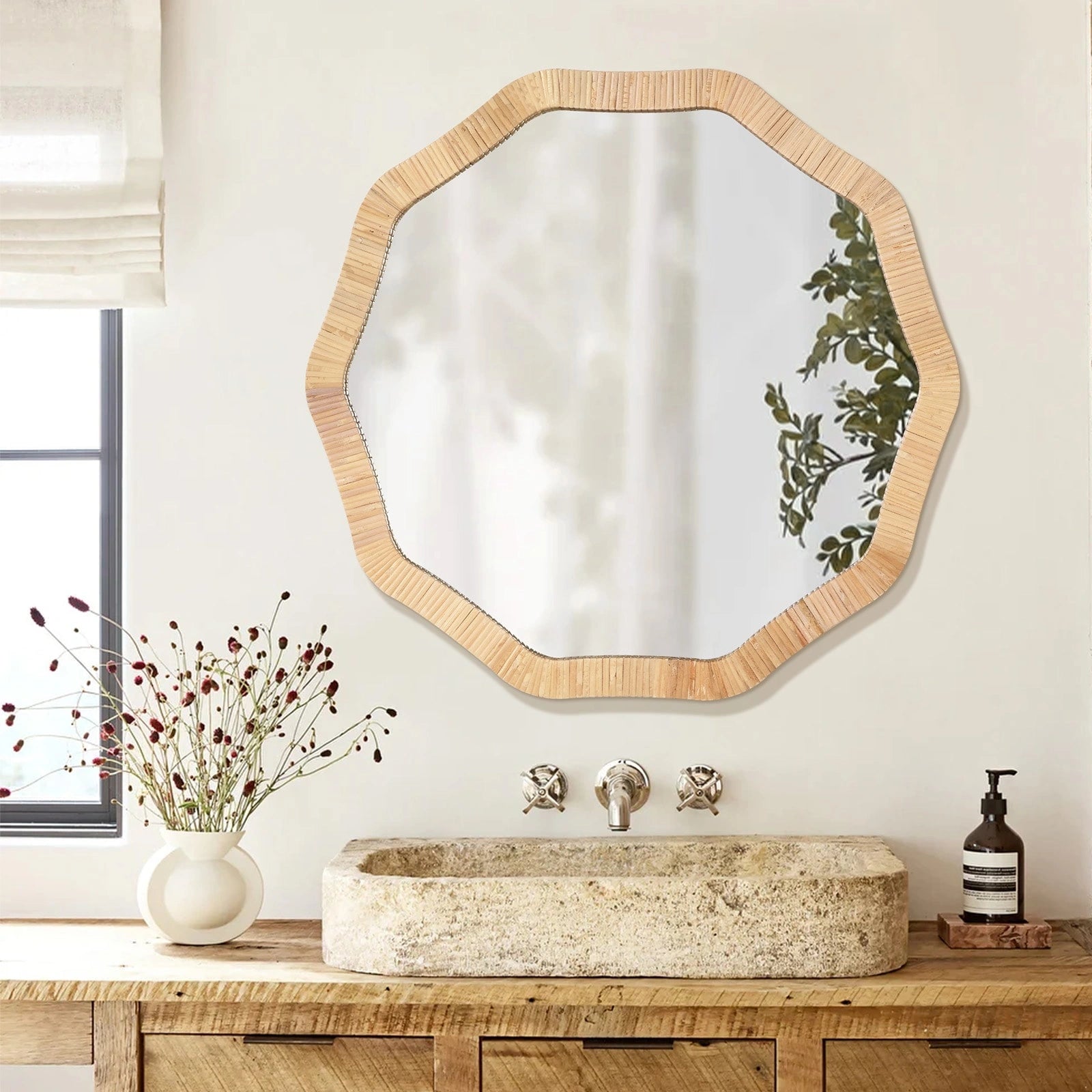 ULIKE Rattan Mirror for Wall