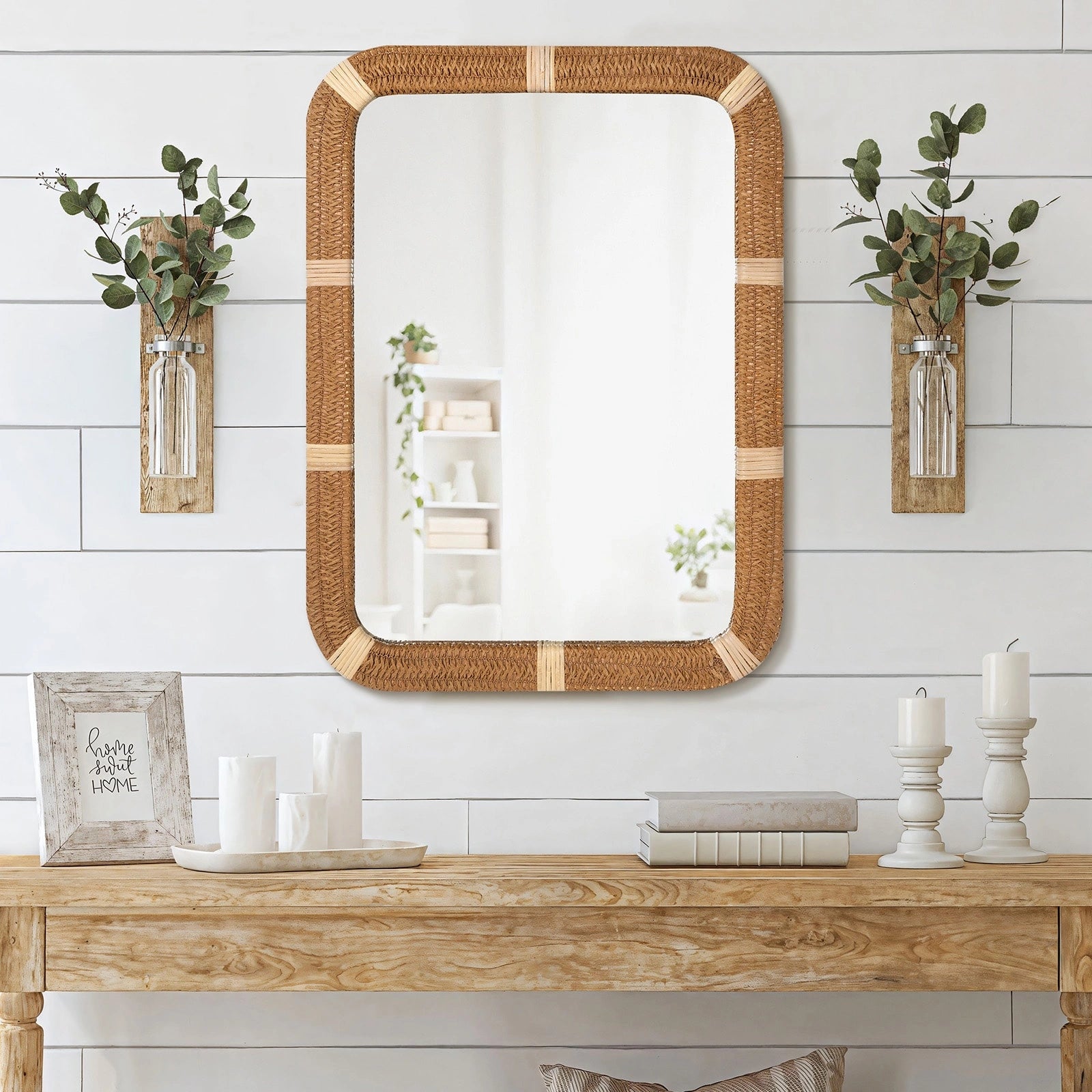 ULIKE Rattan Mirror for Wall