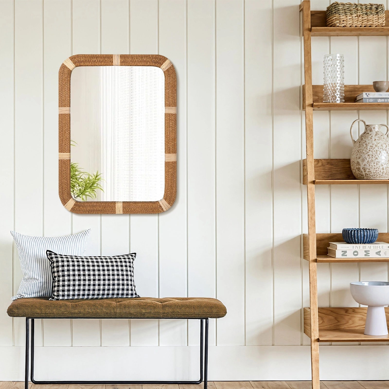 ULIKE Rattan Mirror for Wall