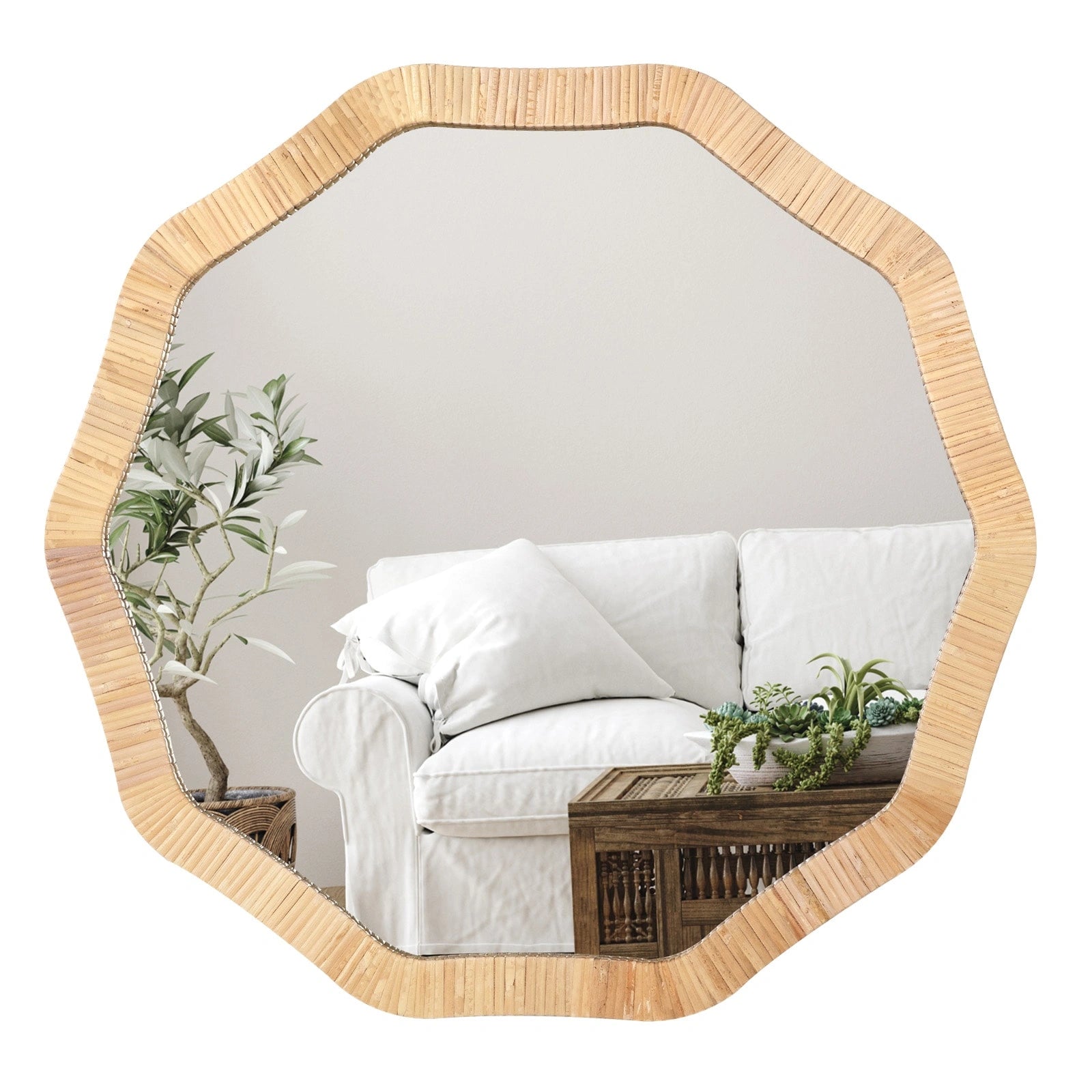 ULIKE Rattan Mirror for Wall