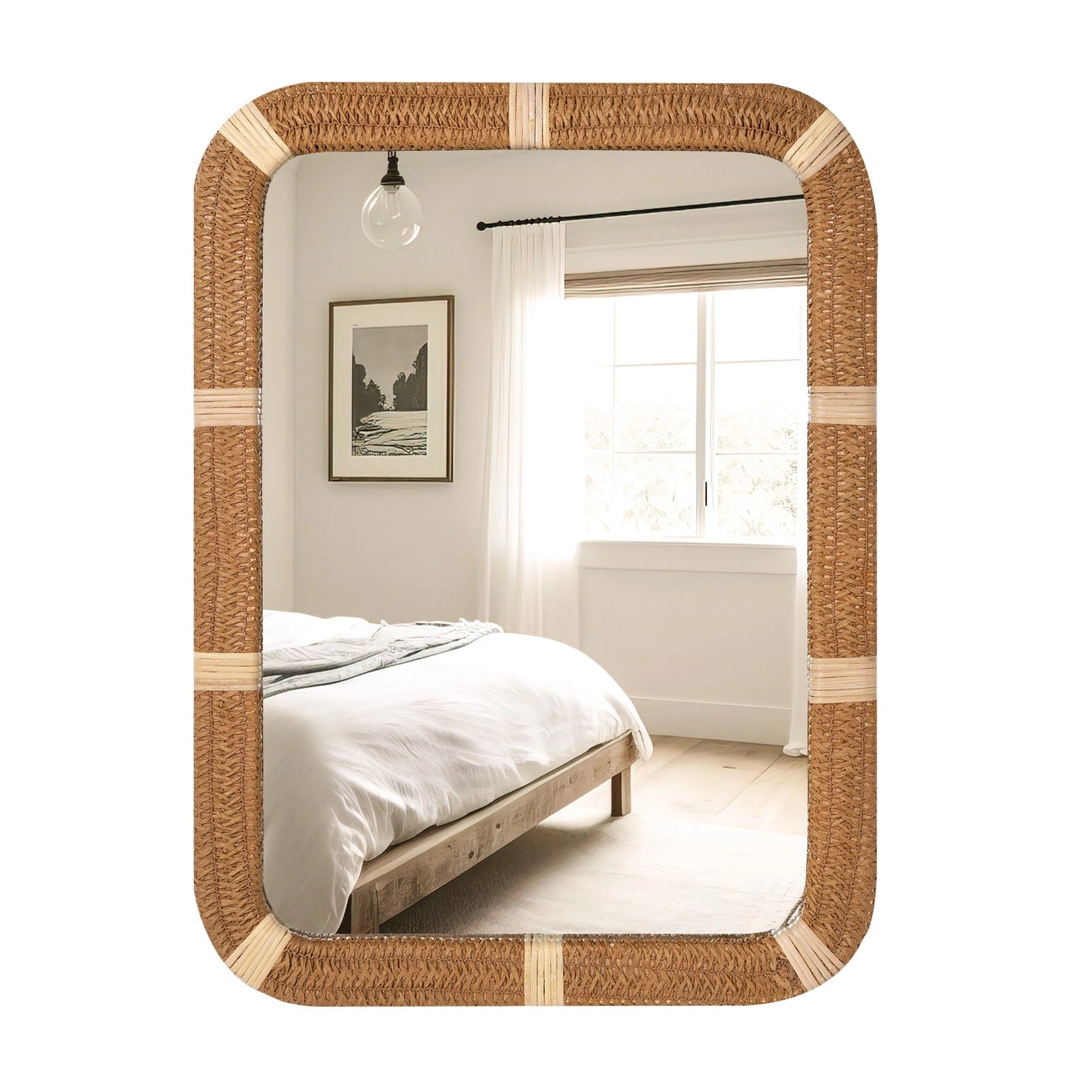 ULIKE Rattan Mirror for Wall