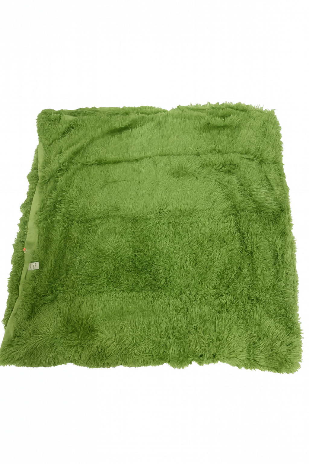 Blue Page Shaggy Plush Duvet Cover – Moss Green