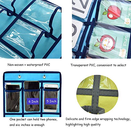 36 Pockets Transparent Hanging Pocket Charts