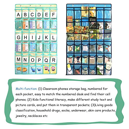 36 Pockets Transparent Hanging Pocket Charts