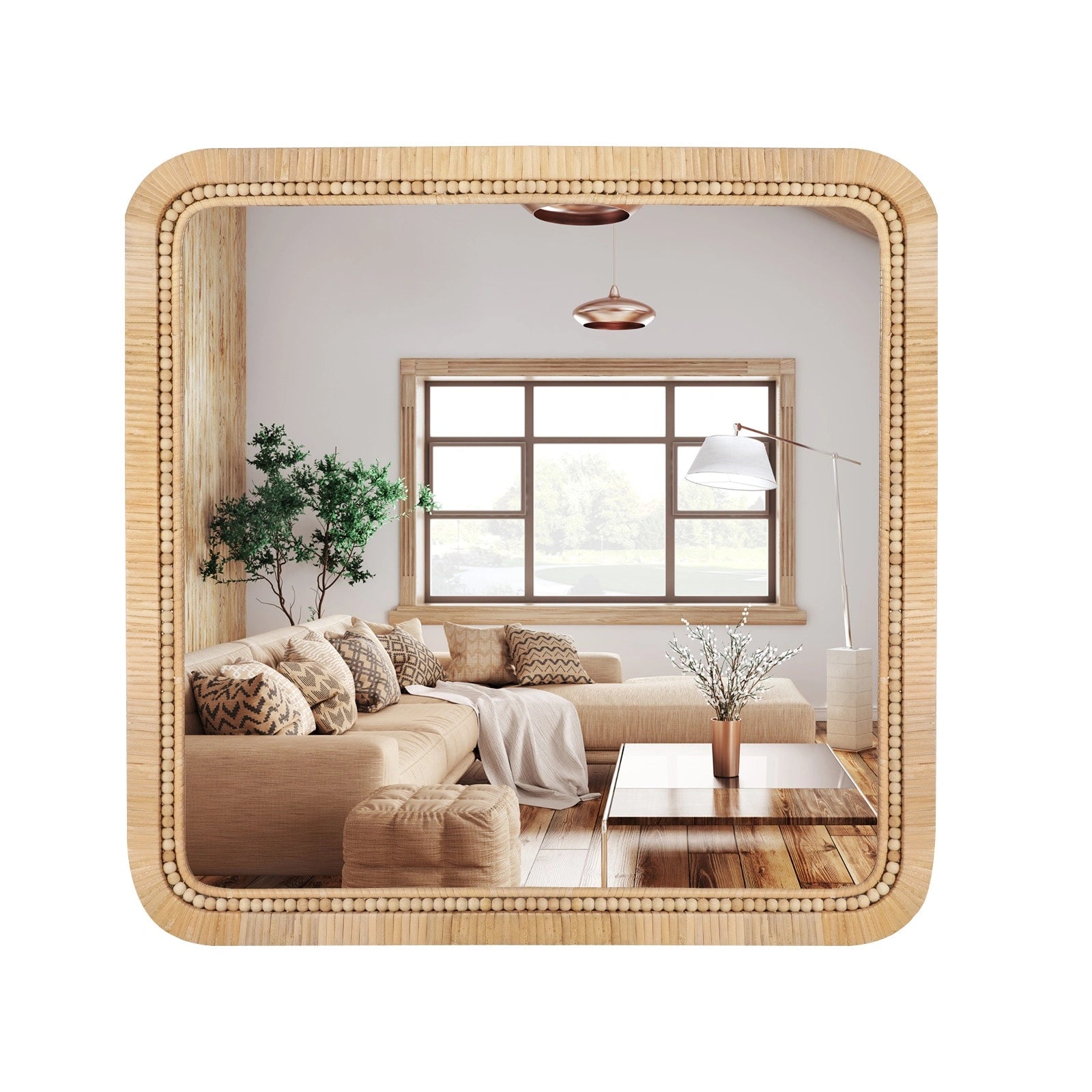 ULIKE Rattan Wall Mirror