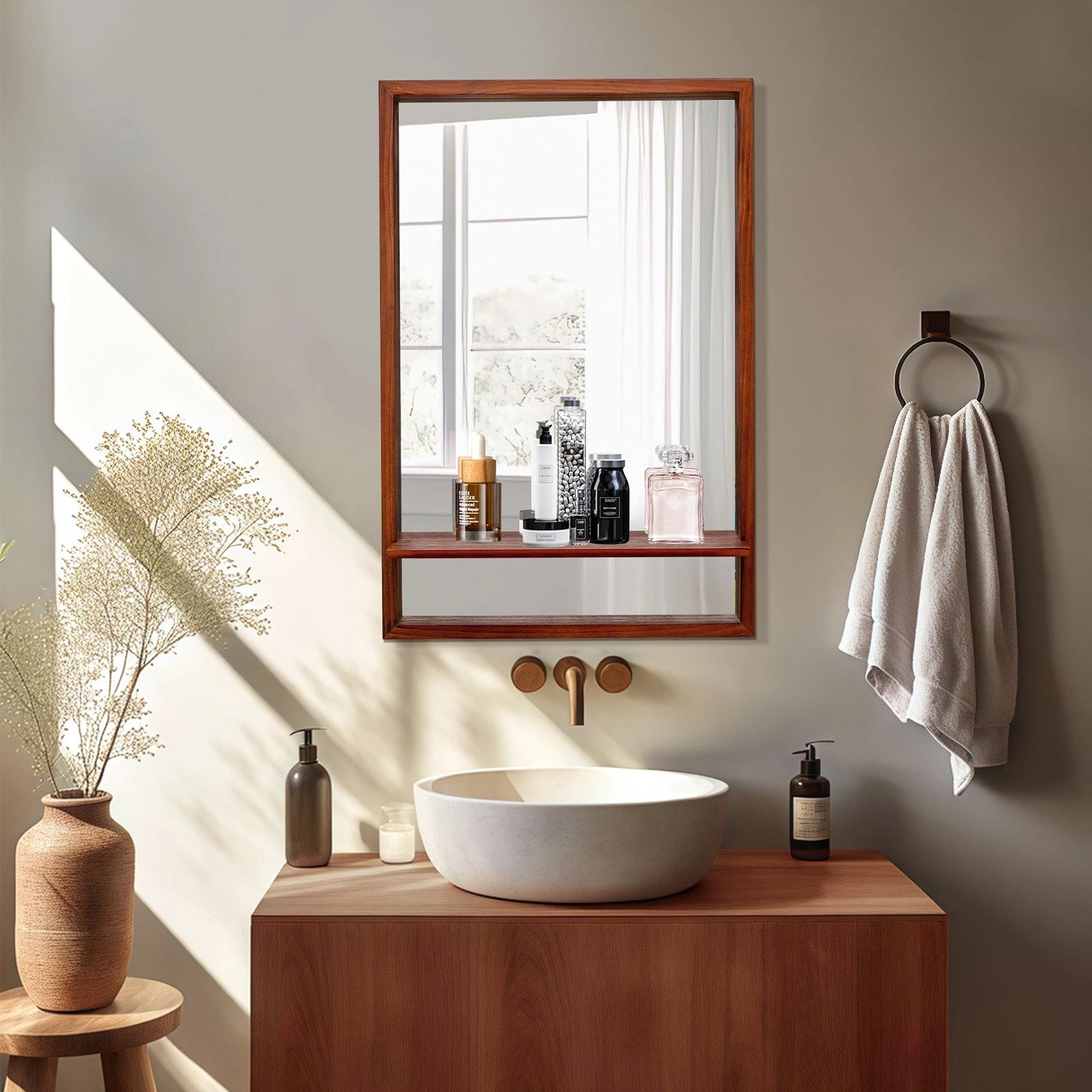 ULIKE Bathroom Mirror with Shelf