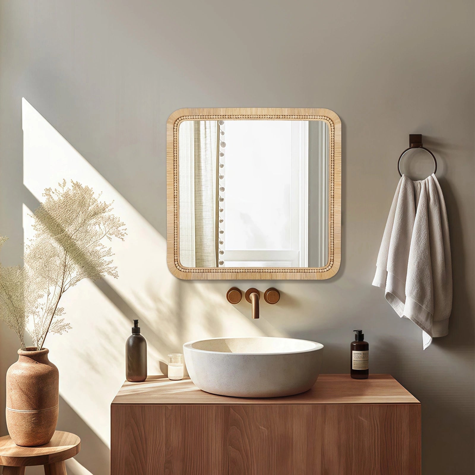 ULIKE Rattan Wall Mirror