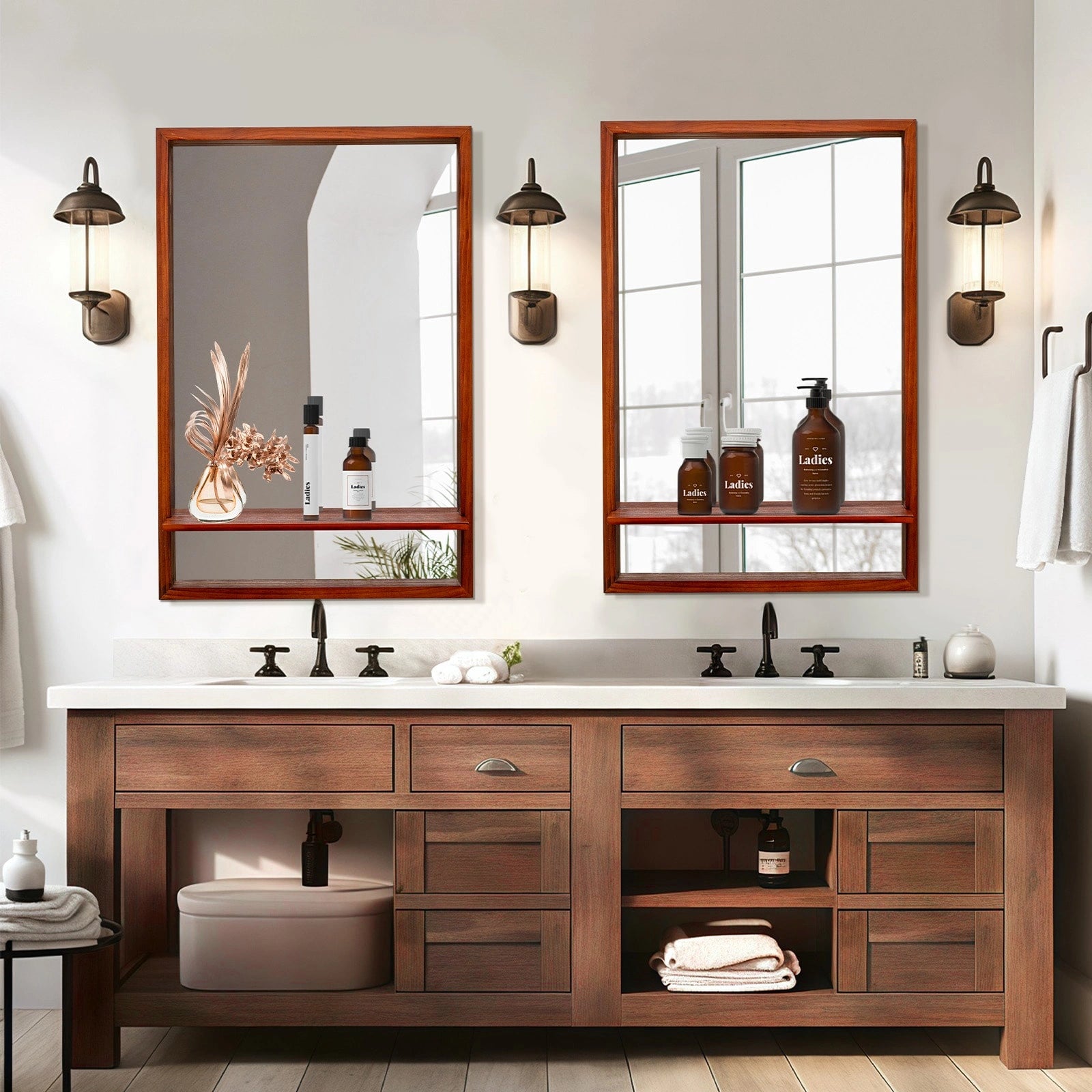 ULIKE Bathroom Mirror with Shelf