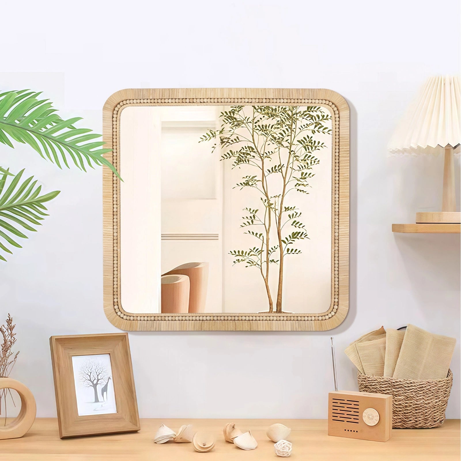 ULIKE Rattan Wall Mirror