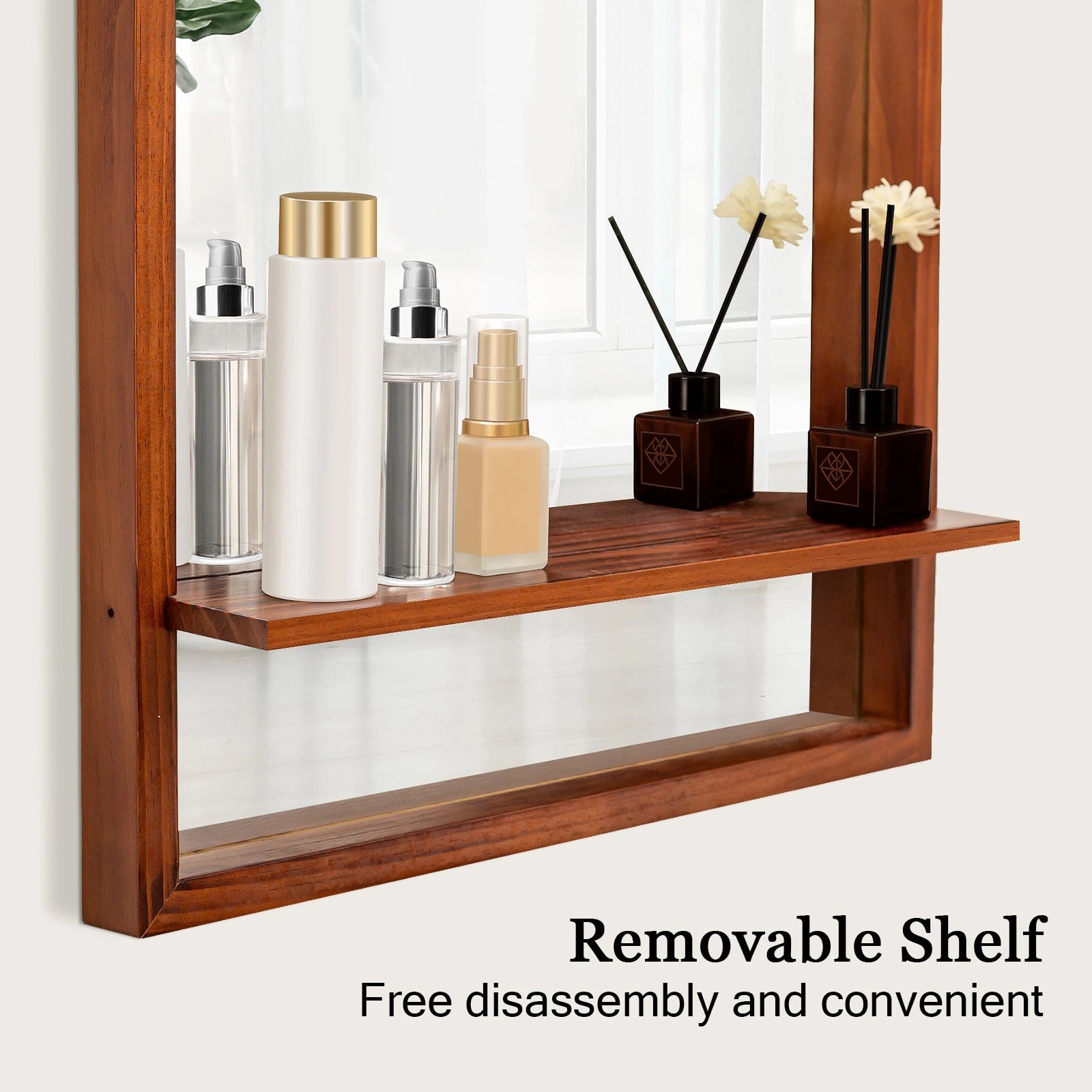 ULIKE Bathroom Mirror with Shelf