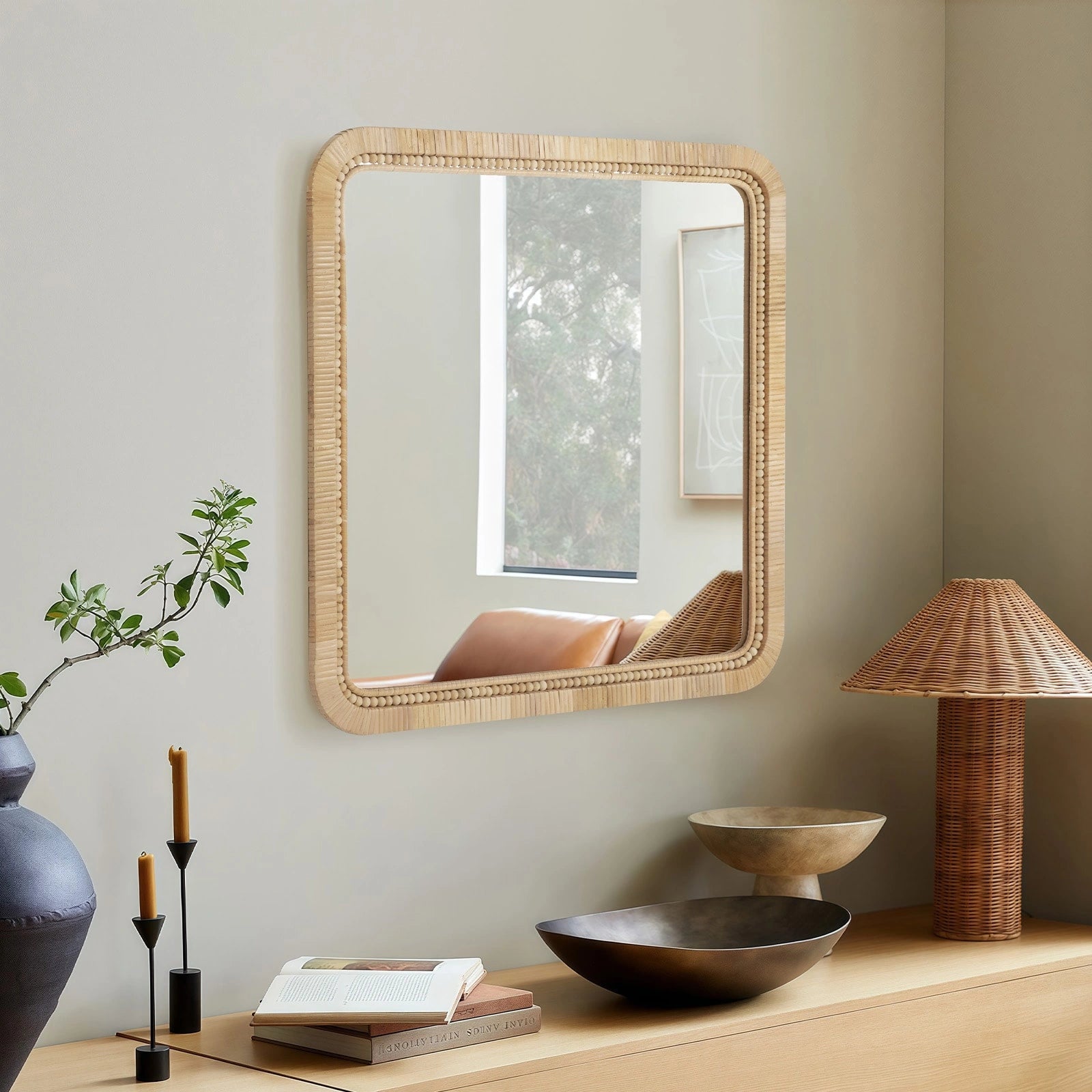 ULIKE Rattan Wall Mirror