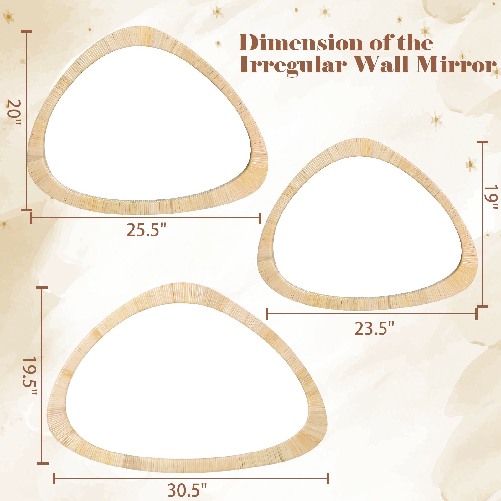 ULIKE Irregular Wall Mirror