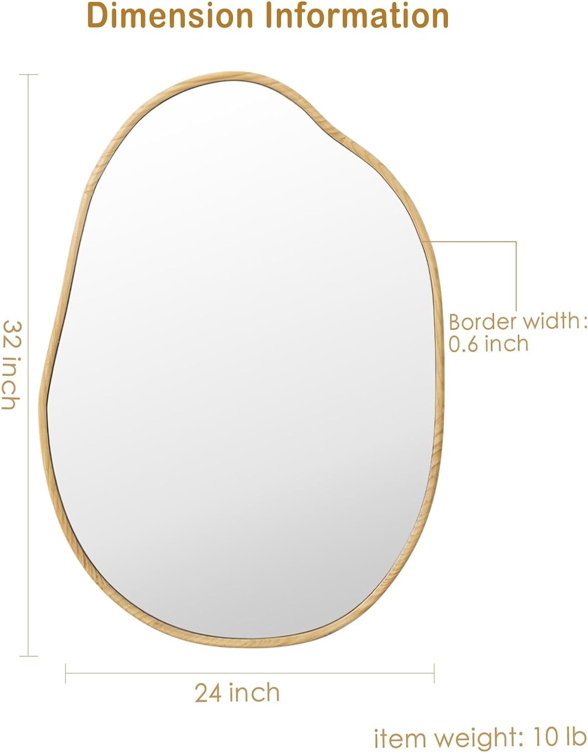 ULIKE Irregular Wall Mirror