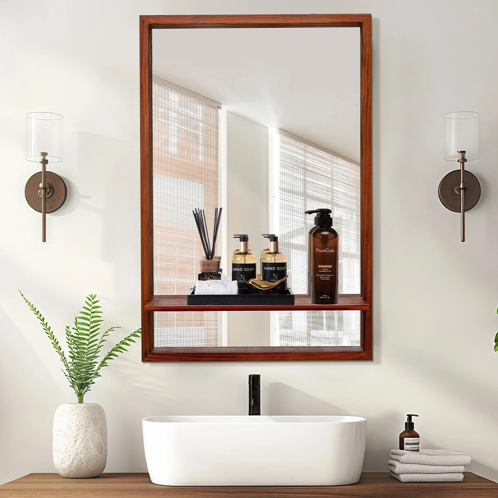 ULIKE Bathroom Mirror with Shelf