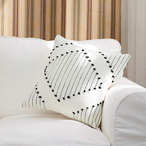 blue page Morocco Boho Decorative Diamond Pillow Covers 18X18 - Set of 2